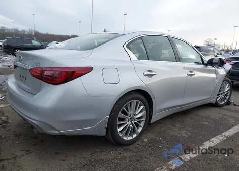 2020 Infiniti Q50 Luxe Awd z USA, uszkodzony, nr VIN JN1EV7AR1LM256547